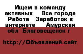 Ищем в команду активных. - Все города Работа » Заработок в интернете   . Амурская обл.,Благовещенск г.